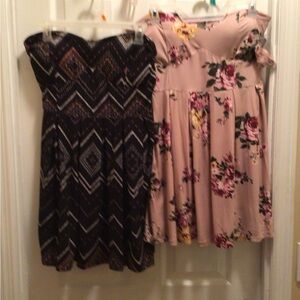Floral and Geometric Patterned Dresses